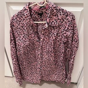 Talbots 16W Floral Dress Shirt